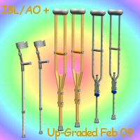 3 Pairs Crutches